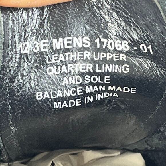 Florsheim Shoes Mens 12 Black Leather Wingtip Lexington Oxfords Brogue - Picture 10 of 14